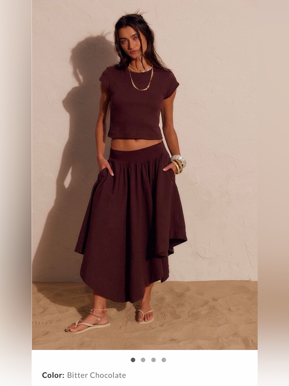 Free People Tee Skirt Set